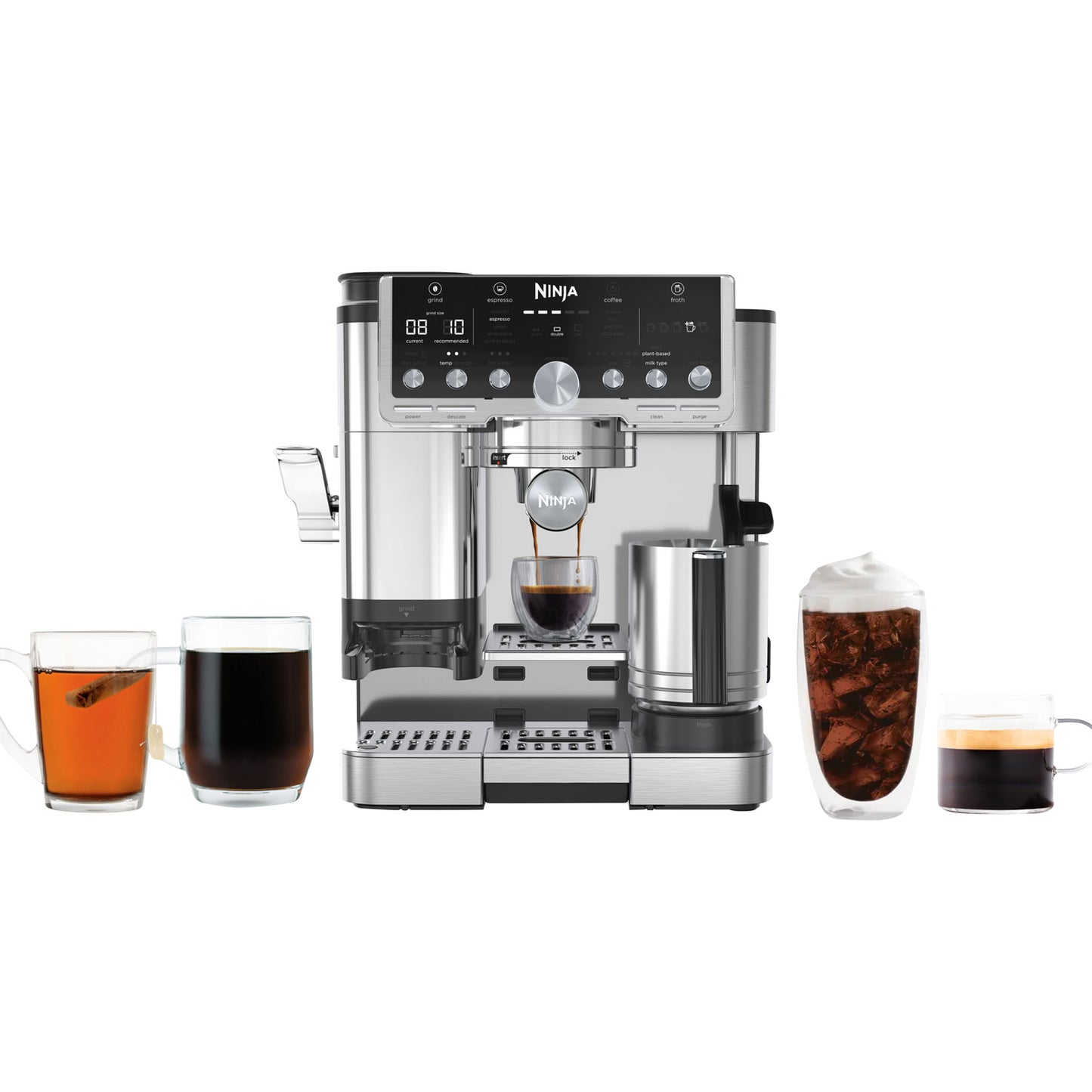 Ninja Luxe Café Pro Series 4‑in‑1 Espresso Machine – Black/Stainless Steel