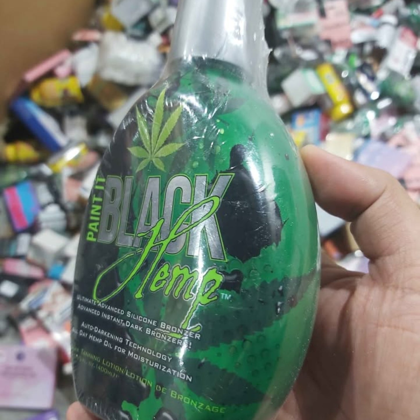 Millenium Tanning Paint It Black Hemp Bronzer Indoor Lotion, 400 milliliter