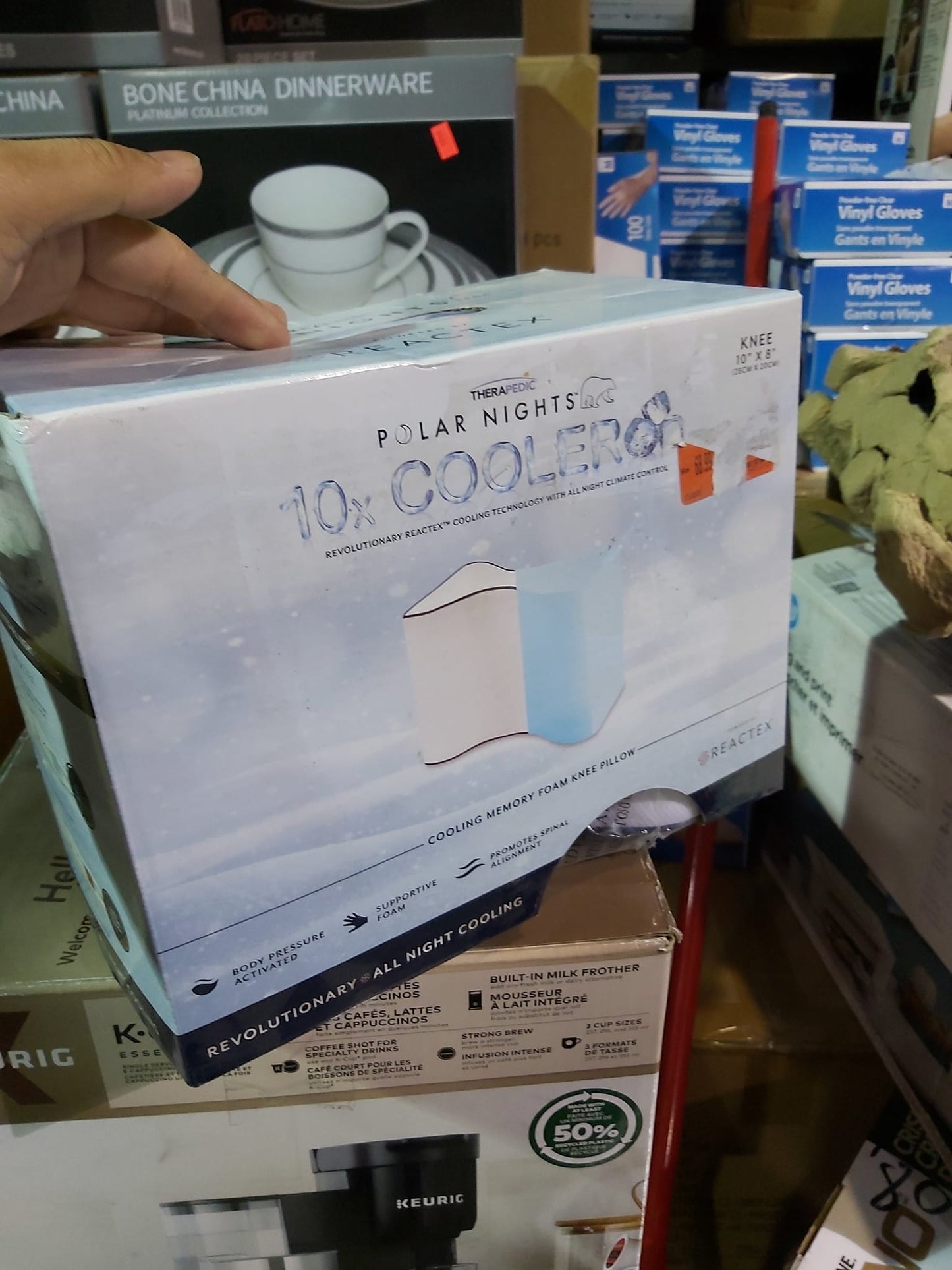 Therapedic Polar Nights Cooling Memory Foam Knee Pillow