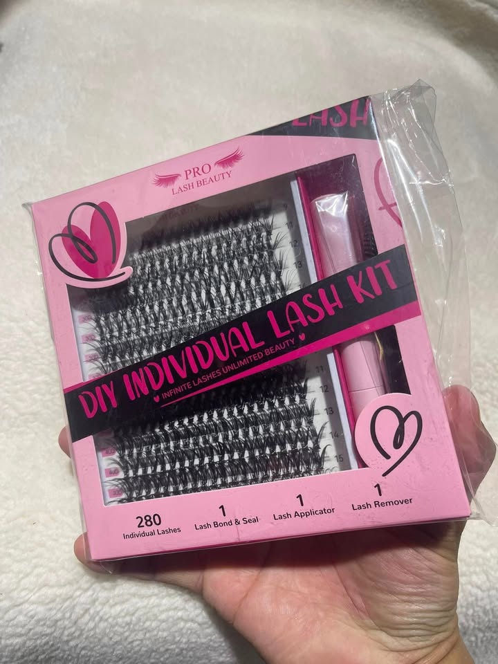 DIY Lash Extension Kit 280pcs Lash Clusters D Curl Eyelash Extension Kit Individual Lashes