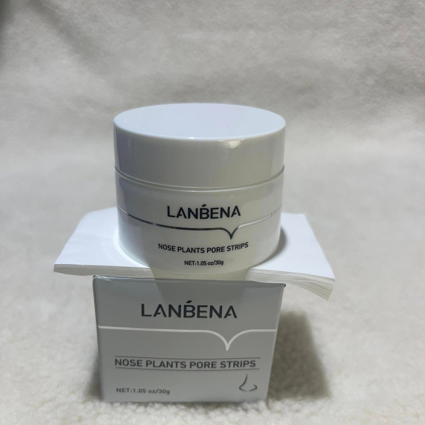 LANBENA blackhead remover, Nose Pore Strips for Blackheads, Black Head Remover Mask for Face, Puntos Negros, 30g+60pcs paper