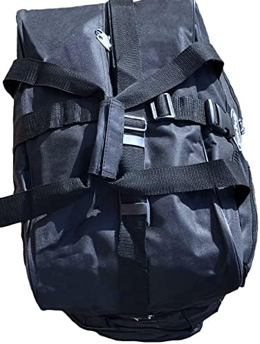 36" Rolling Wheeled Duffle Bag Spinner Suitcase Expandable Luggage (36 Inch, Black)