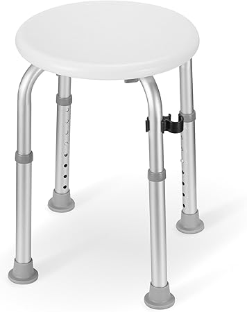 Careboda Adjustable Bath Chair for Inside Shower, Shower Stool with Upgraded Stainless Steel