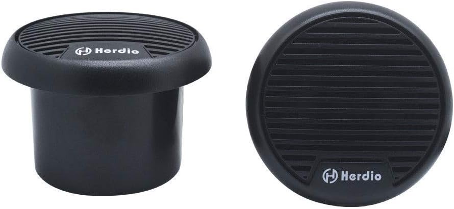 Herdio 3 Inches Waterproof Marine Speakers Marine Boat Compact Speaker/Boat SPA ATV UTV RZR -Black