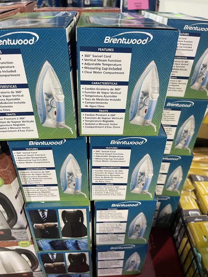 Brentwood BTWMPI60 Steam/Dry Iron