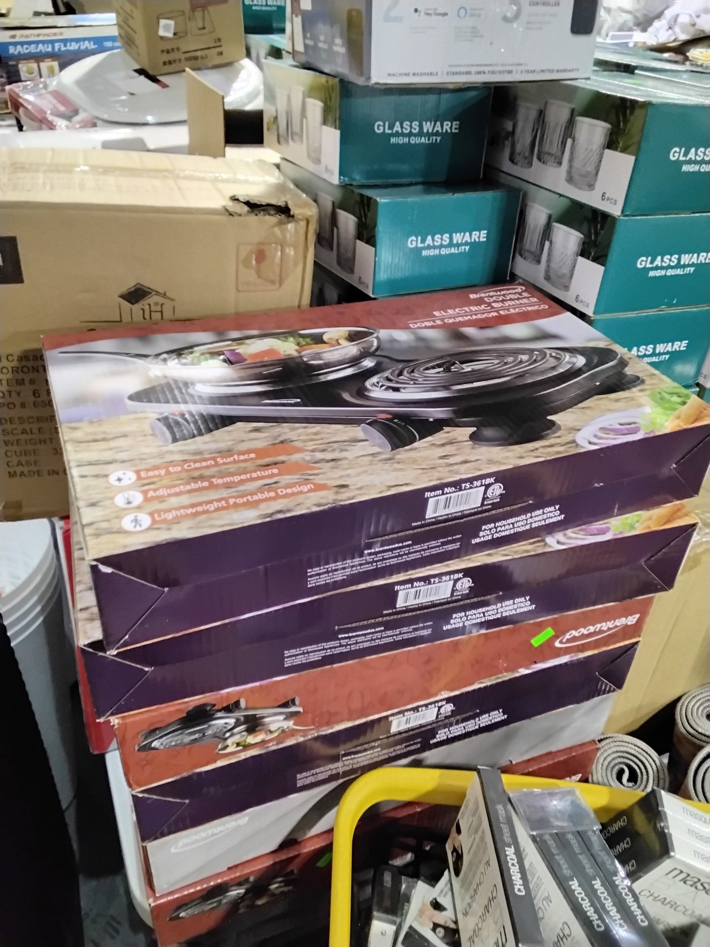 Brentwood 1,500-Watt Double Electric Burner (Black)