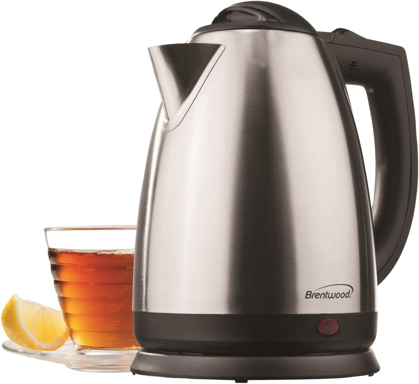 2-Liter Stainless Steel Electric Cordless Tea Kettle, Silver