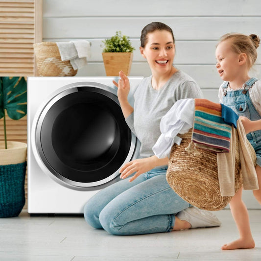110V Electric Portable Clothes Stainless Steel Tub Laundry Dryer