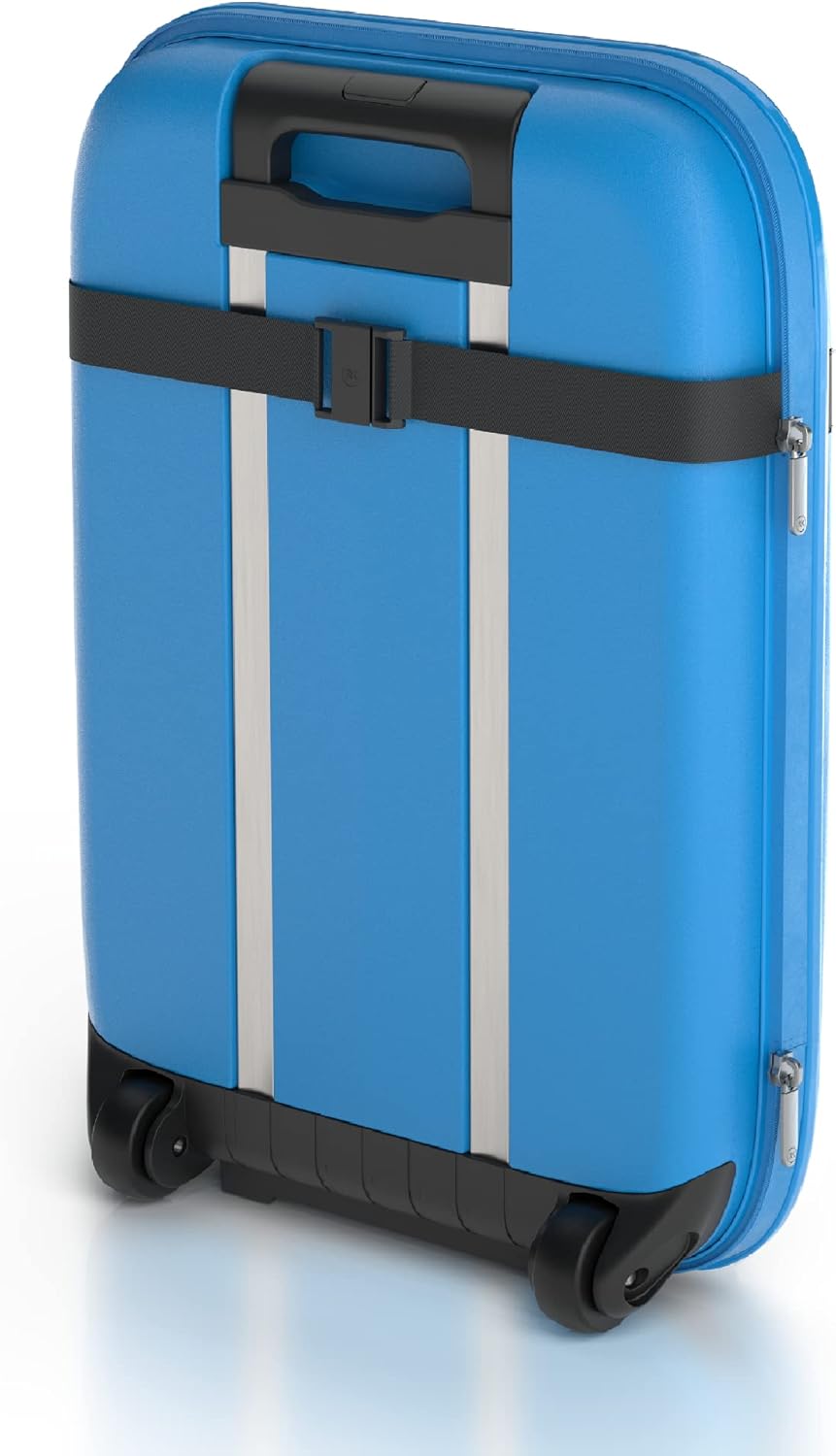ROLLINK Flex Aura Premium Collapsible Suitcase - Fully Collapsible, Hardshell, Silent, Coated Wheels for Smooth Gliding, Scratch, Water & Impact Resistant, Dive Blue, Carry-On 21-Inch (10.5 Gal packing volume)