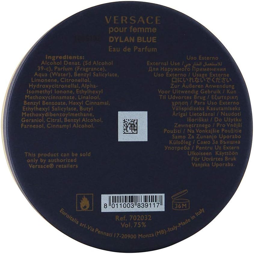 Versace Dylan Blue Pour Femme Eau de Parfum β 3.4 oz