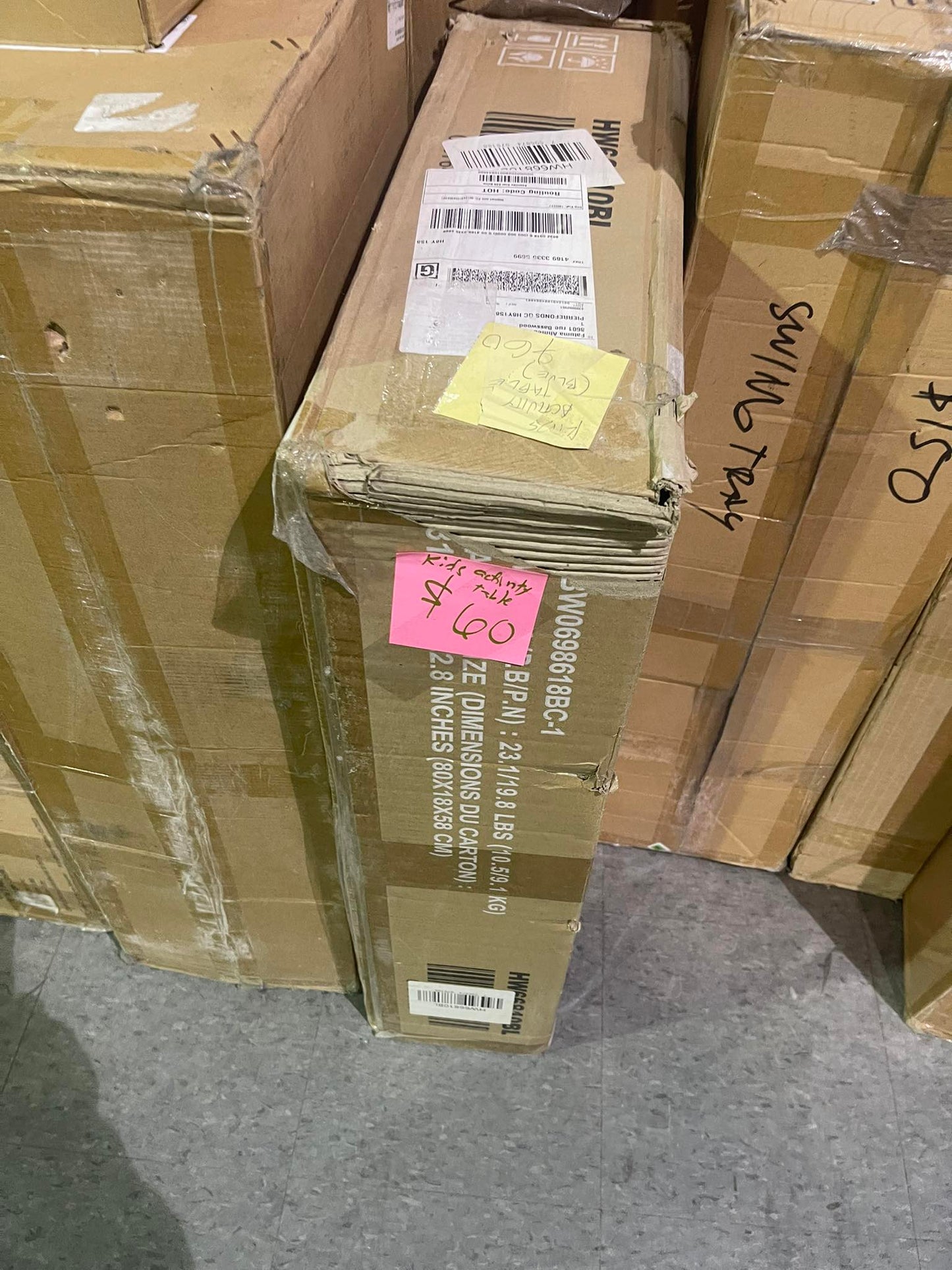 COSTWAY 3-Piece Kids Table & Chairs Set