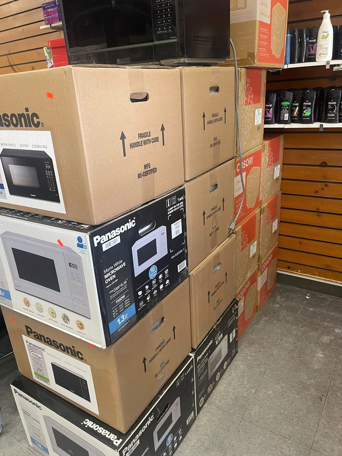 Panasonic Genius 1.3 Cu. Ft. Microwave (NNSU65NWC)