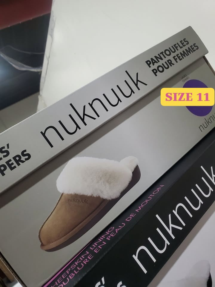 Nuknuuk Women’s Shearling Slippers – Brown