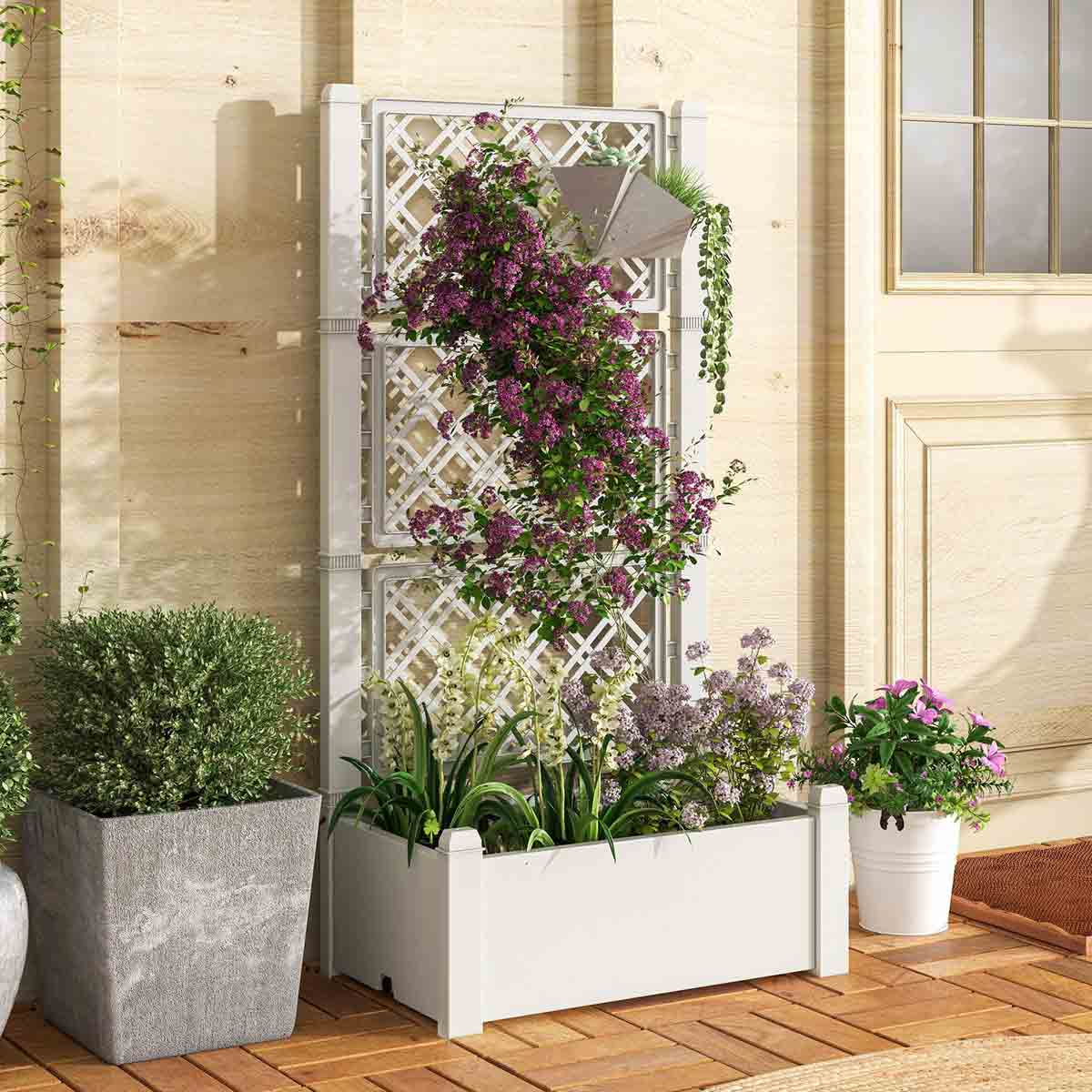 SELF-WATERING STANDING PLANTER BOX