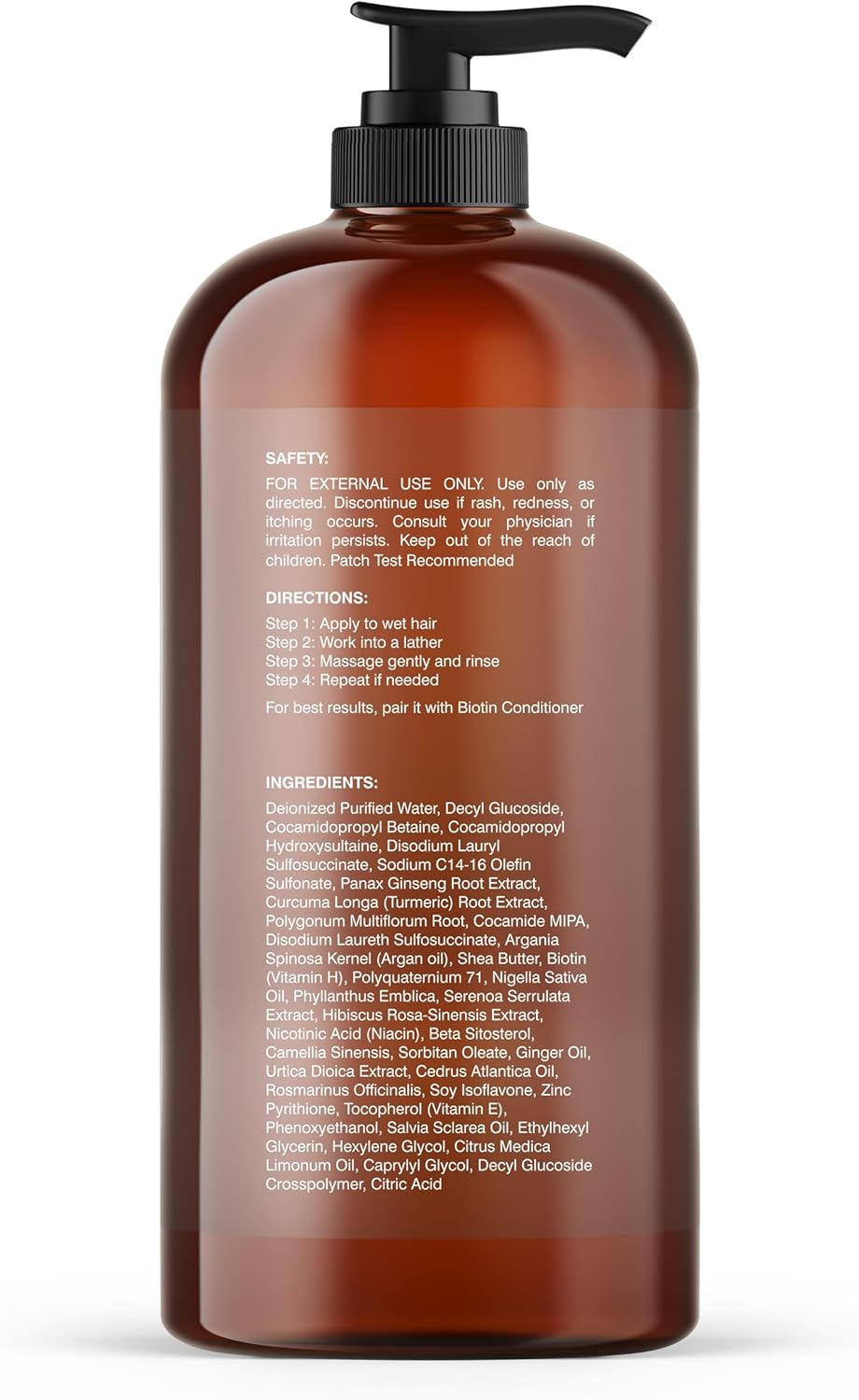 Botanic Hearth Biotin Shampoo with Ginger Oil & Keratin for Men and Women – Sulfate-Free, Promotes Thicker, Fuller Hair – 16 fl oz