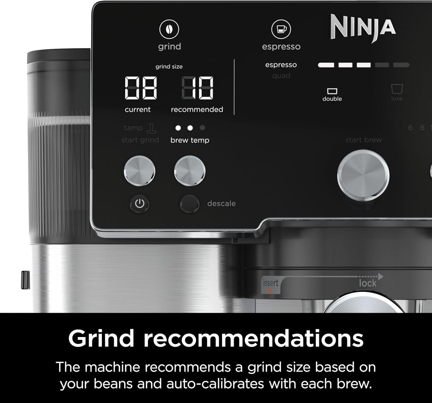 Ninja Luxe™ Café Essential Series 2-in-1 Espresso and Coffee Machine,