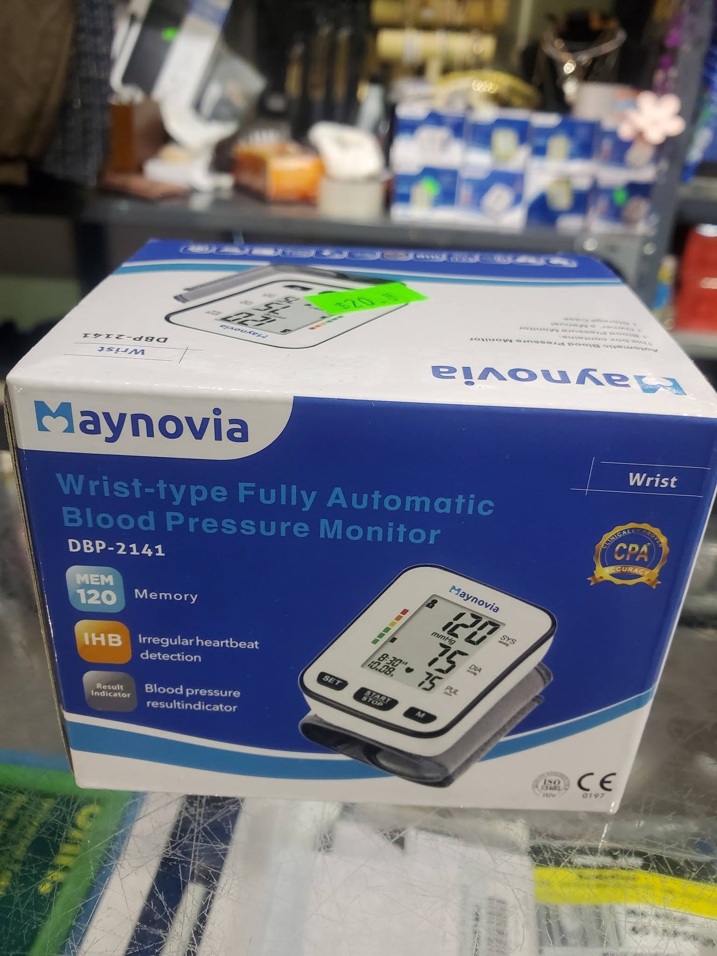 Maynovia Wrist‑Type Fully Automatic Blood Pressure Monitor