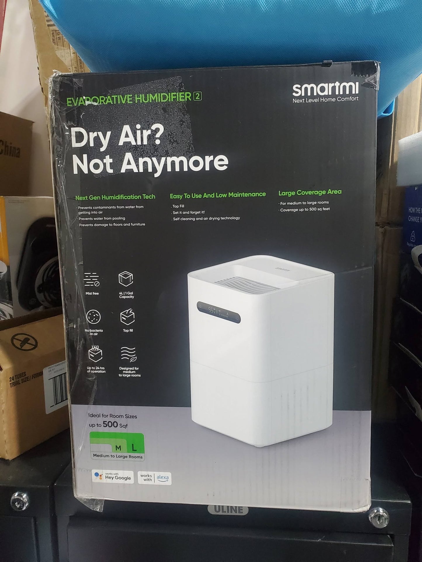 smartmi Evaporative Humidifiers, Cool No Mist Humidifiers for Bedroom, Air Humidifiers