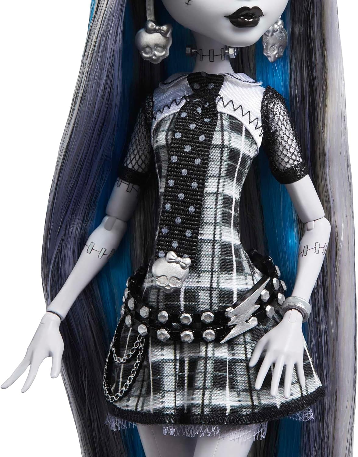 Monster High Reel Drama Doll, Frankie Stein in Black and White