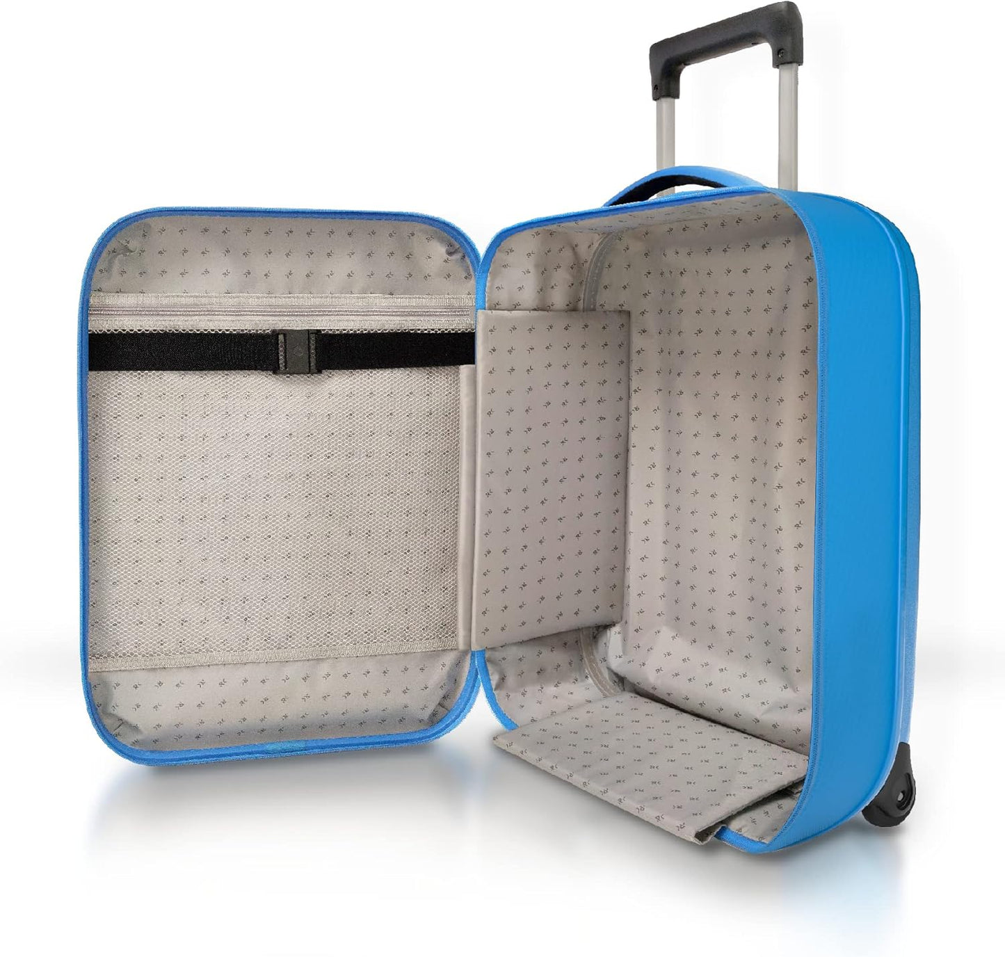 ROLLINK Flex Aura Premium Collapsible Suitcase - Fully Collapsible, Hardshell, Silent, Coated Wheels for Smooth Gliding, Scratch, Water & Impact Resistant, Dive Blue, Carry-On 21-Inch (10.5 Gal packing volume)