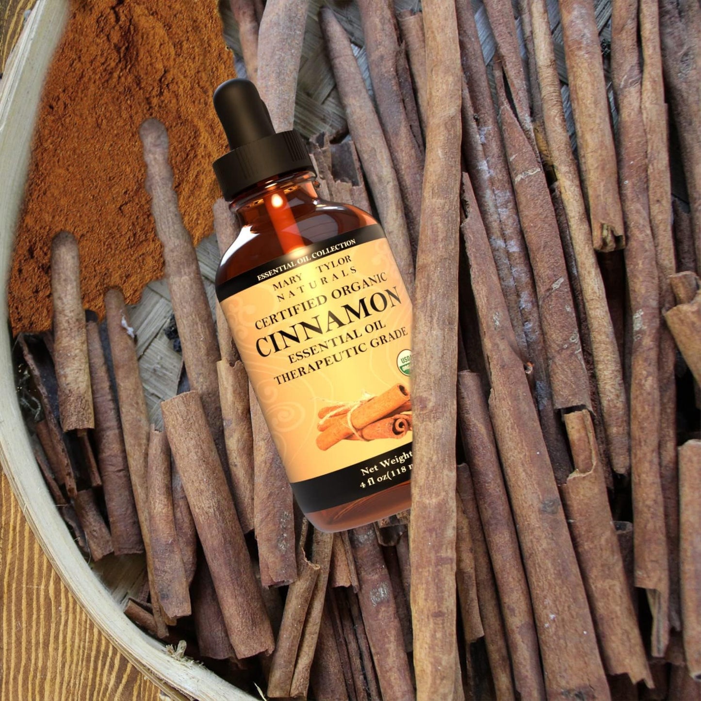 Organic Cinnamon Essential Oil (4 oz)