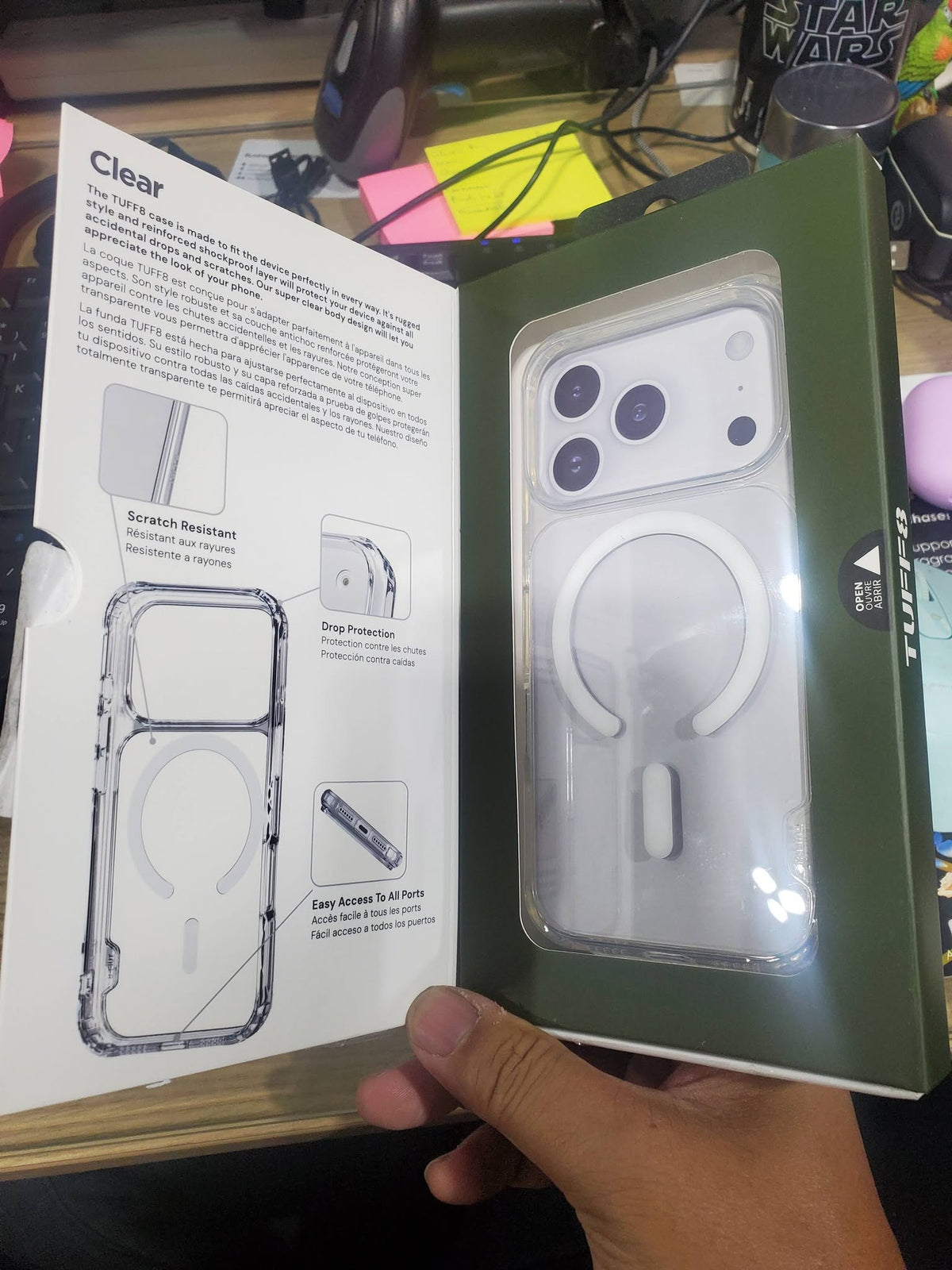 TUFF8 CLEAR HARD SHELL CASE WITH MAGSAFE – IPHONE 17 PRO