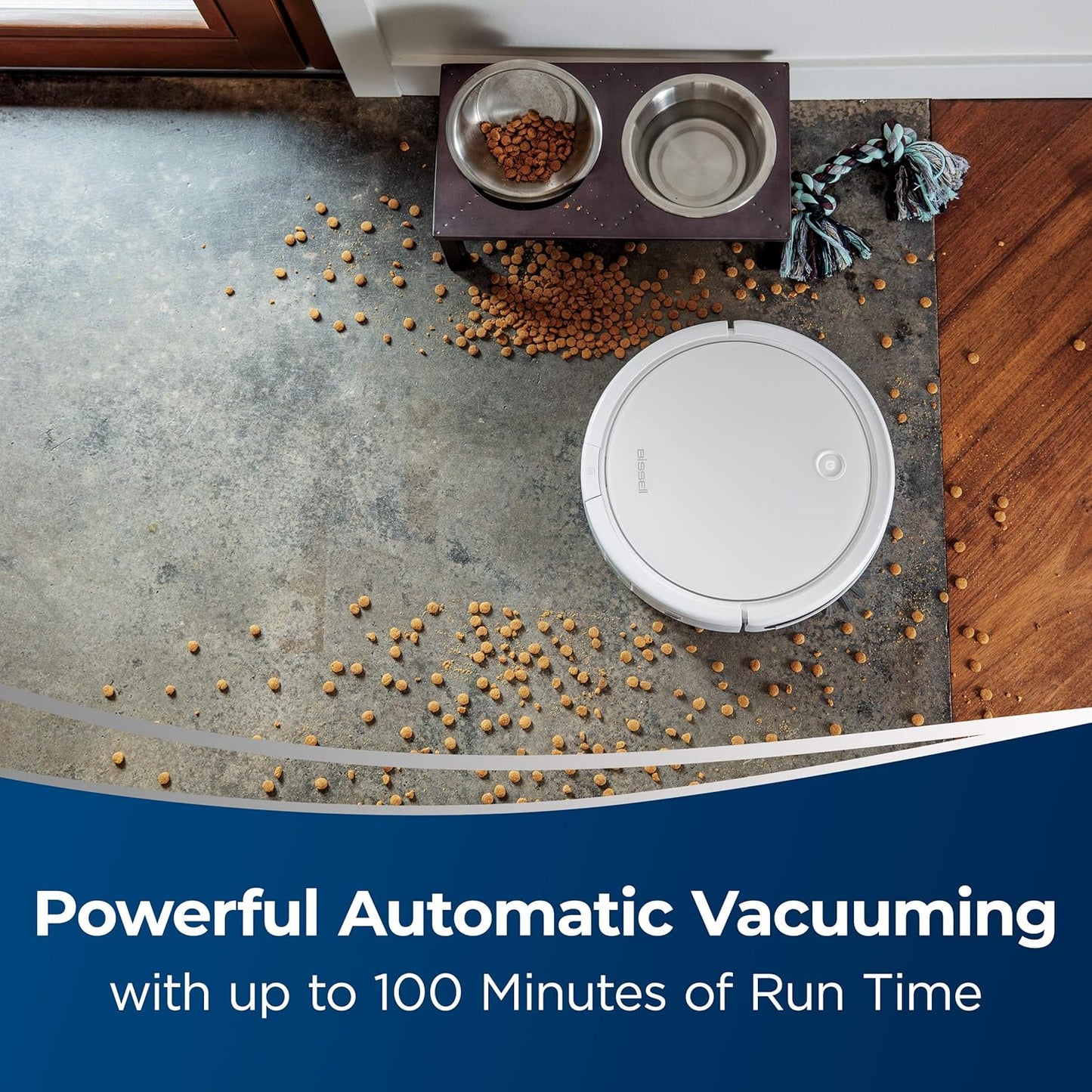 BISSELL SpinWave® Robot Vacuum & Mop – 2‑in‑1 (Model 2859C, White)