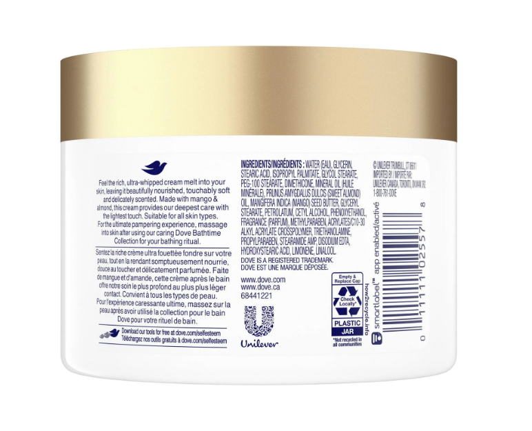 Dove Mango and Almond Whipped Body Cream