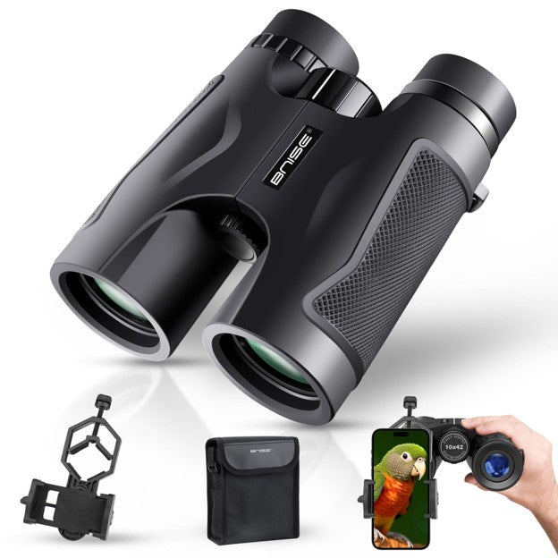 10x42 HD Professional Binoculars – Low Night Vision + BAK‑4 Prism