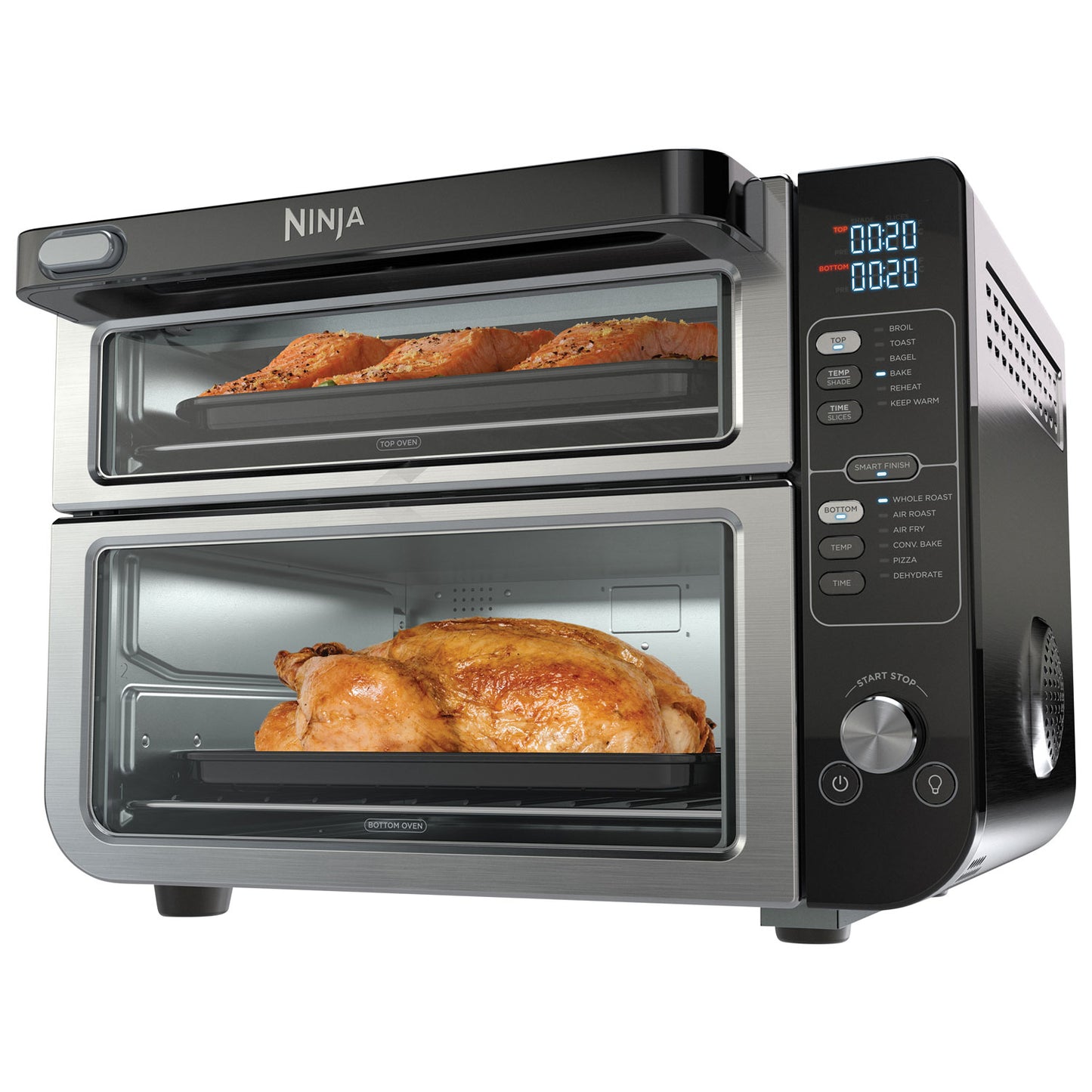 Ninja 12-in-1 Double Oven with FlexDoor - 70.8L / 74.8 Qt - Stainless Steel