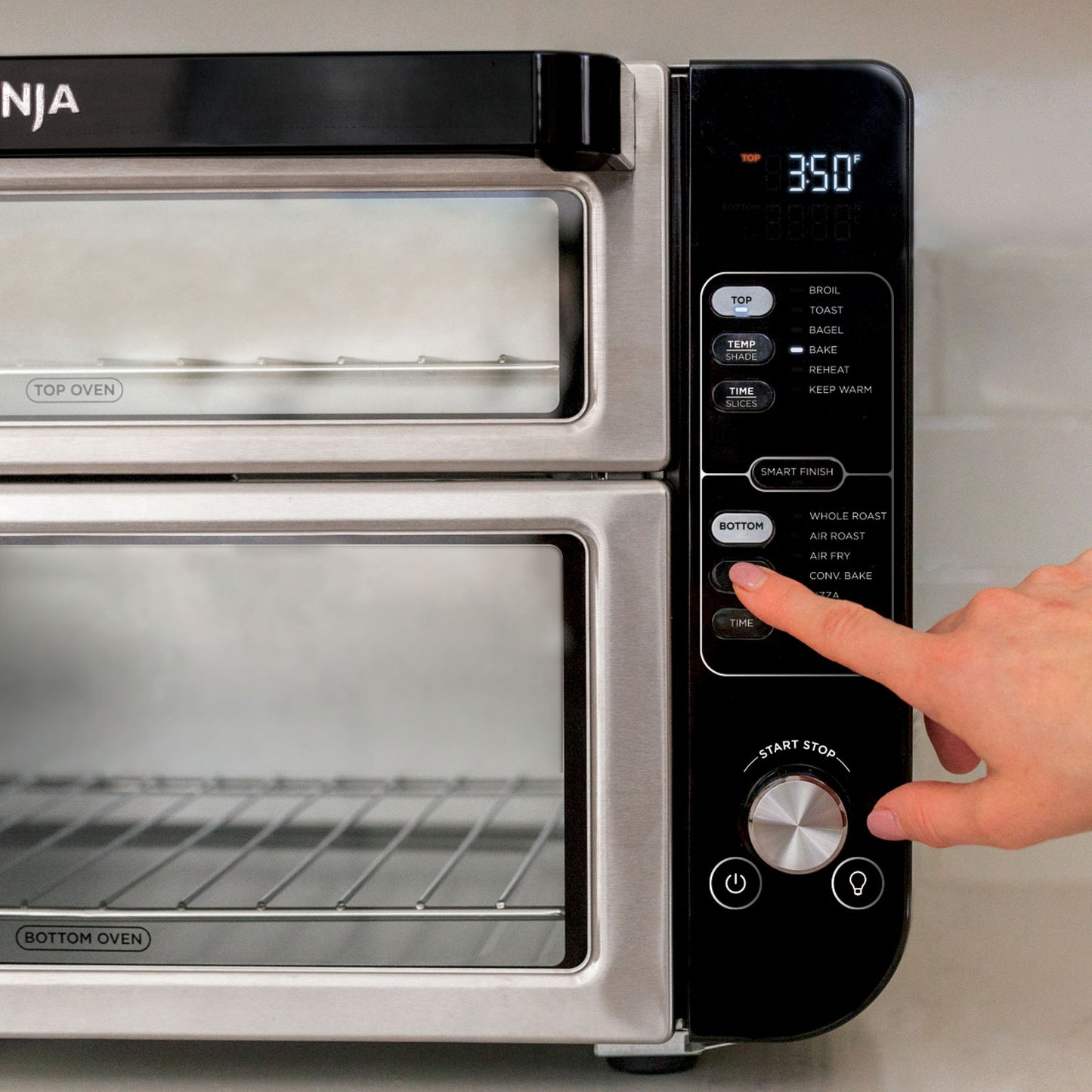 Ninja 12-in-1 Double Oven with FlexDoor - 70.8L / 74.8 Qt - Stainless Steel