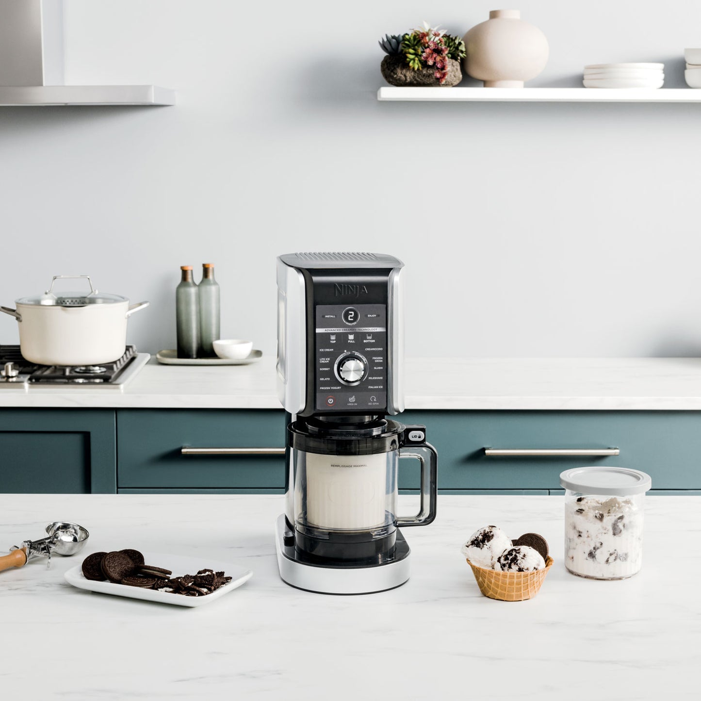 Ninja CREAMi Deluxe 11‑in‑1 Ice Cream Maker – Silver