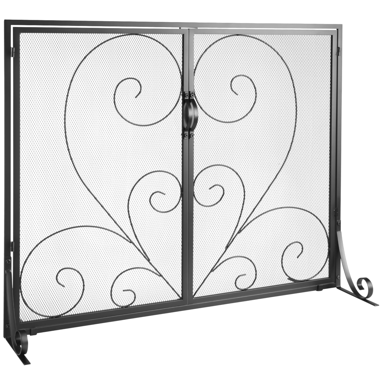 VEVOR 1-Panel Fireplace Screen with Door