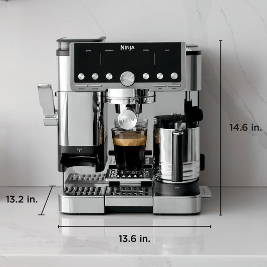 Ninja Luxe Café Pro Series 4‑in‑1 Espresso Machine – Black/Stainless Steel