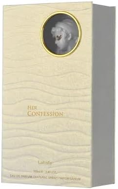 Lattafa Her Confession Eau de Parfum Spray for Women, 3.4 Ounce
