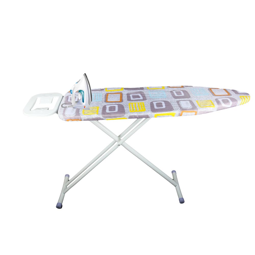 Full Size Premium Ironing Board – 4‐Layer Cushion + Height Adjustments