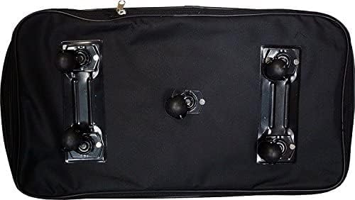 36" Rolling Wheeled Duffle Bag Spinner Suitcase Expandable Luggage (36 Inch, Black)