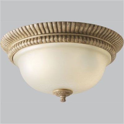 Progress Lighting – Villa Cortona Flush Mount Ceiling Light (Bronze Frame)