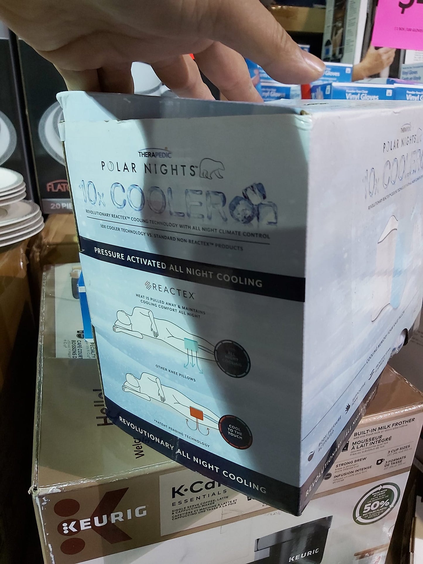 Therapedic Polar Nights Cooling Memory Foam Knee Pillow