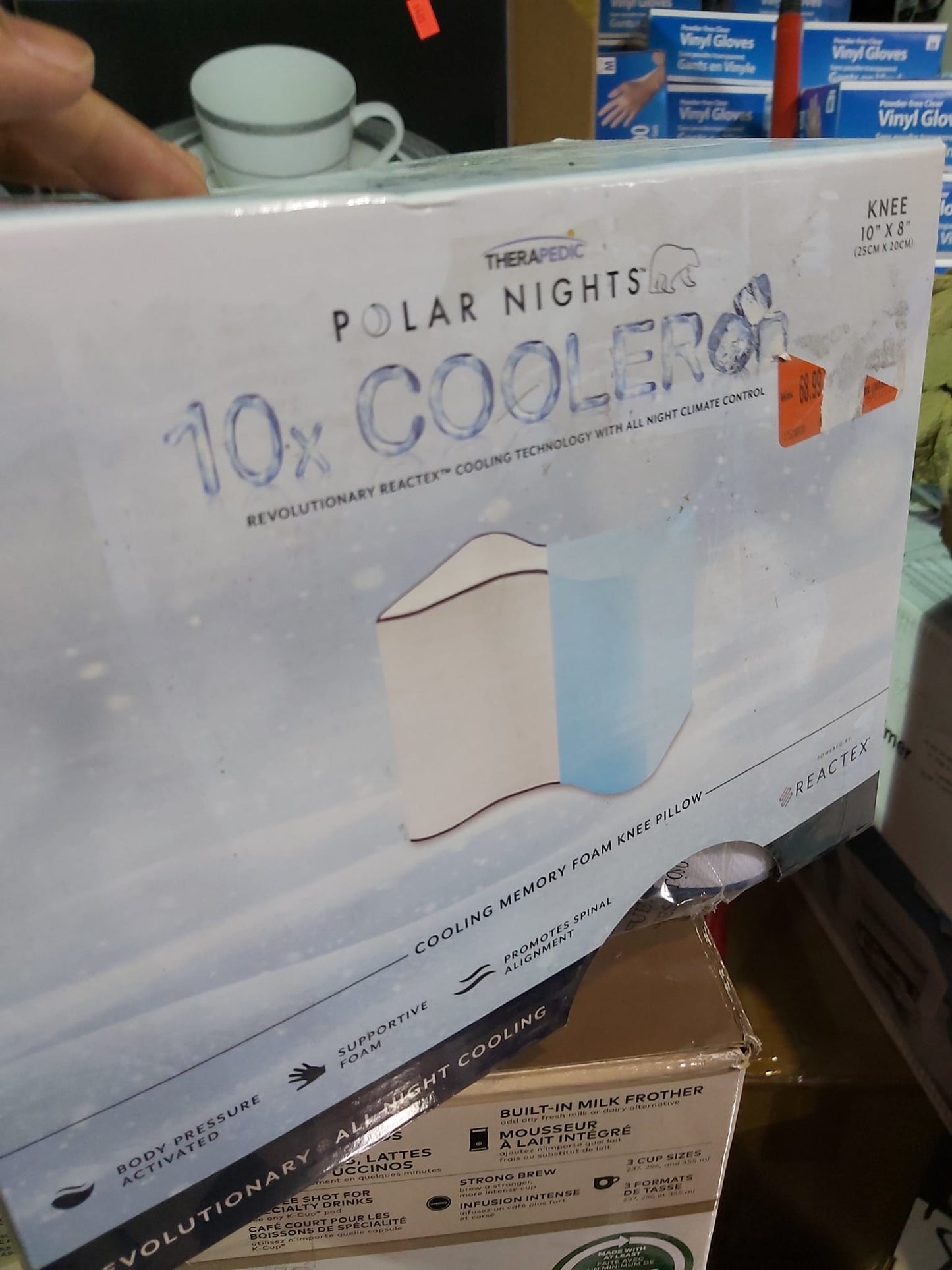 Therapedic Polar Nights Cooling Memory Foam Knee Pillow