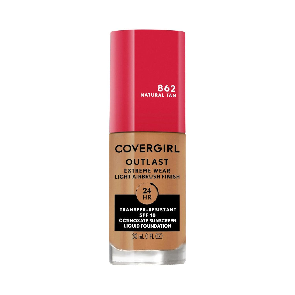 Covergirl Outlast Extreme  Liquid Foundation,Natural Tan