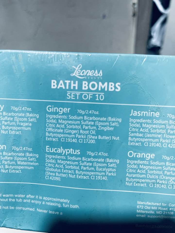 Bath Bombs Gift Set – 10 Unique Scents – Great gift idea for Women, Mom, Girls, Teens, Graduation and Birthdays – Spa Aromatherapy – Shea Butter – Relaxation in a Box
