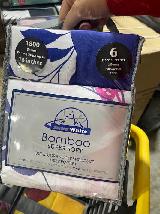 Bamboo Super Soft 6 Piece Sheet Set