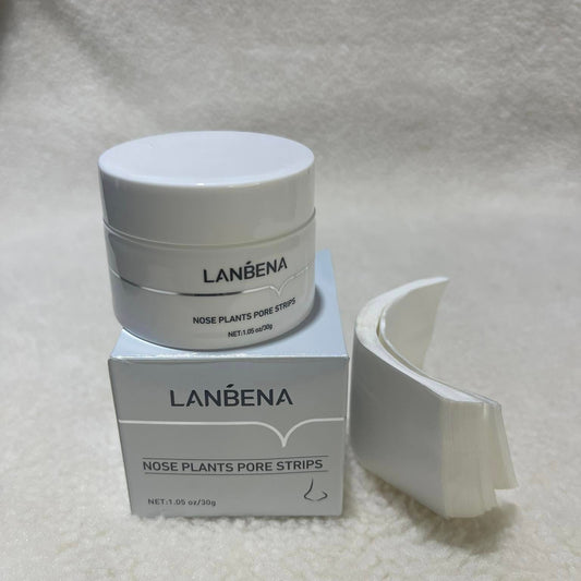LANBENA blackhead remover, Nose Pore Strips for Blackheads, Black Head Remover Mask for Face, Puntos Negros, 30g+60pcs paper