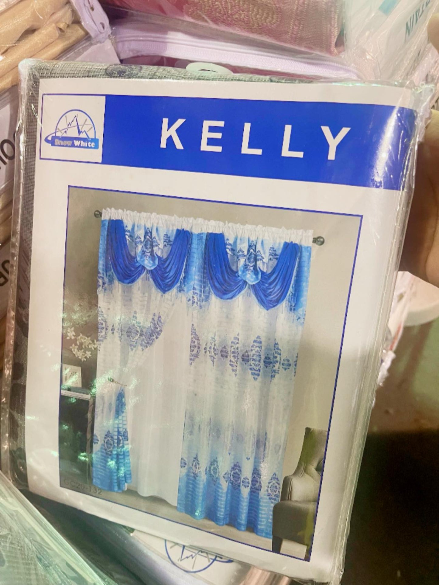 Fabric Polyester Curtain ( 2 pcs)