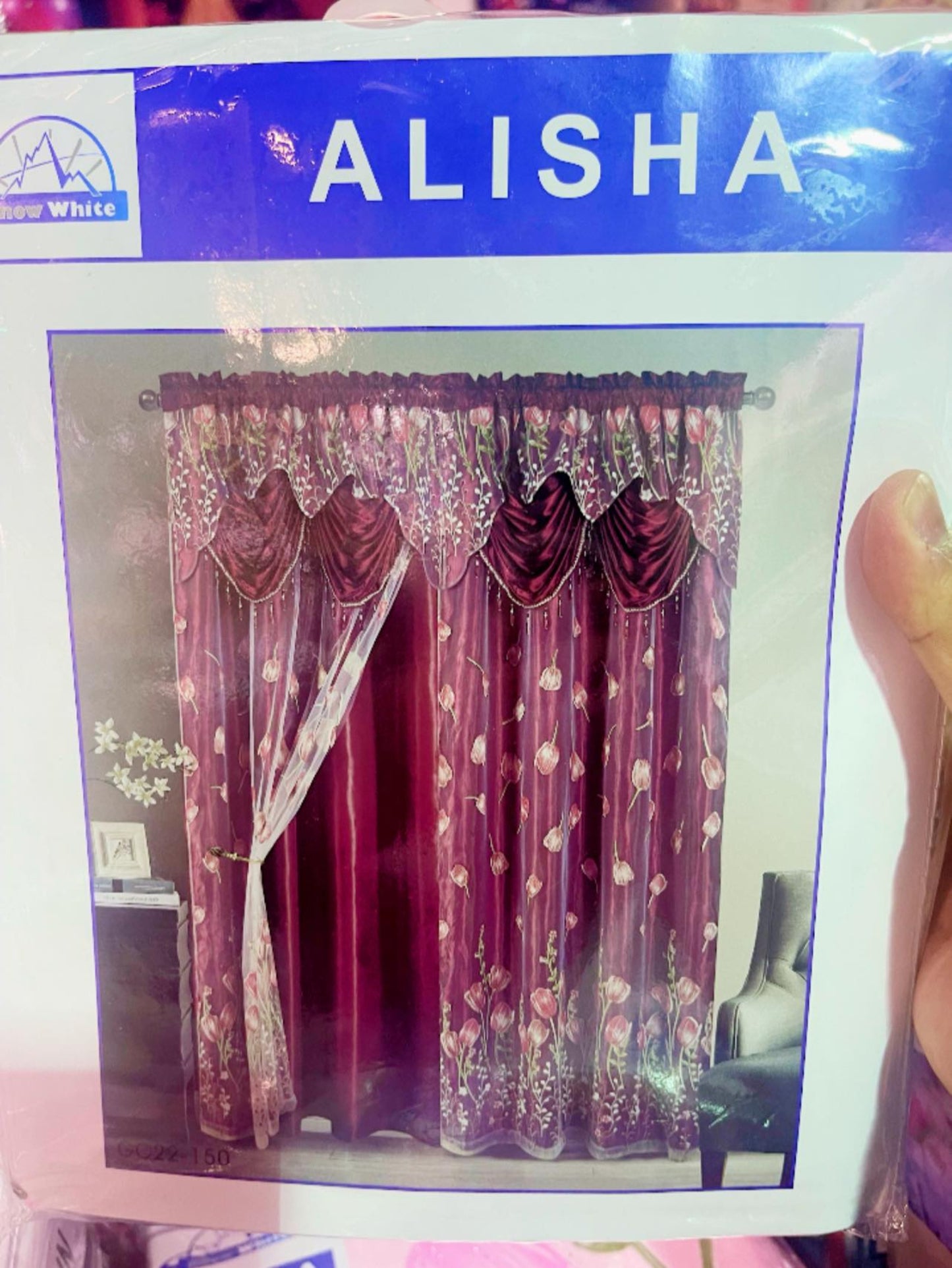 Fabric Polyester Curtain ( 2 pcs)