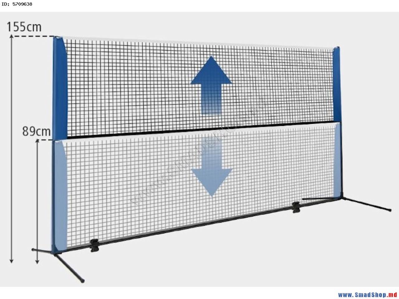 Costway SP38006 – 10 ft Adjustable Badminton Racket Set