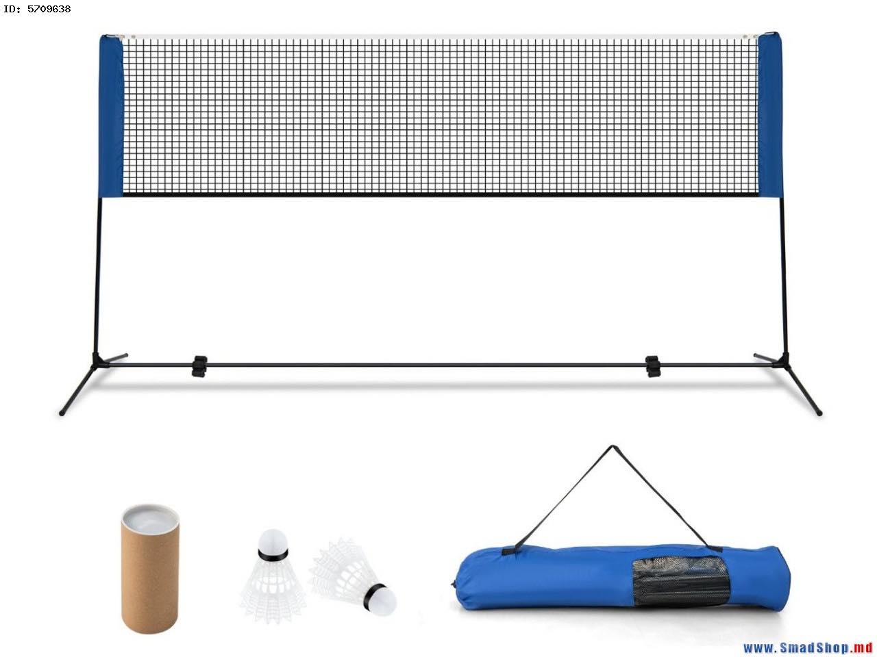 Costway SP38006 – 10 ft Adjustable Badminton Racket Set