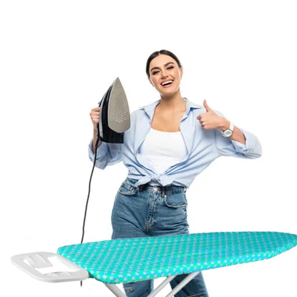 Full Size Premium Ironing Board – 4‐Layer Cushion + Height Adjustments