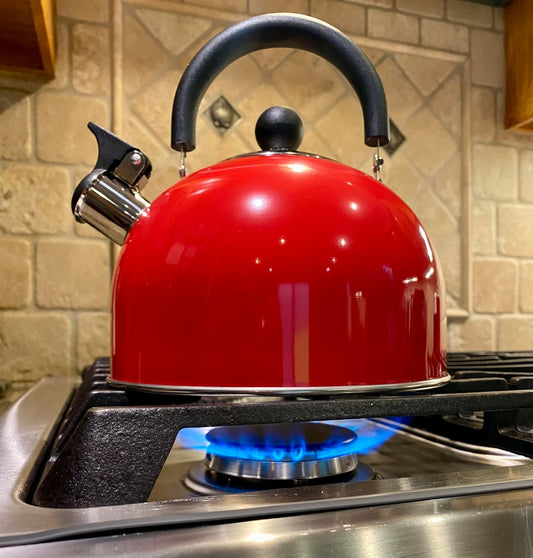 Cusina Classica Stainless Steel Stovetop Whistling Tea Kettle, 4 Quart